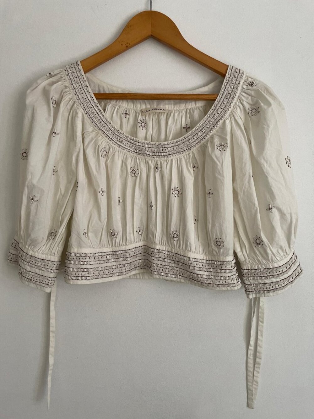 ULLA JOHNSON ZOLA BEADED TOP